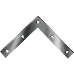VORMANN Eckwinkel L.100 x 100 mm B.15 mm S.1,5 mm Stahl roh blau verzinkt - 000187100Z