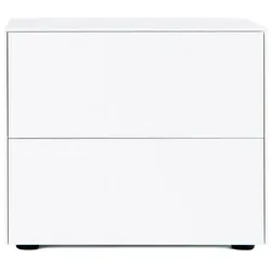Connect Kommode mit 2 Schubkästen schmal - Snow Gleiter
