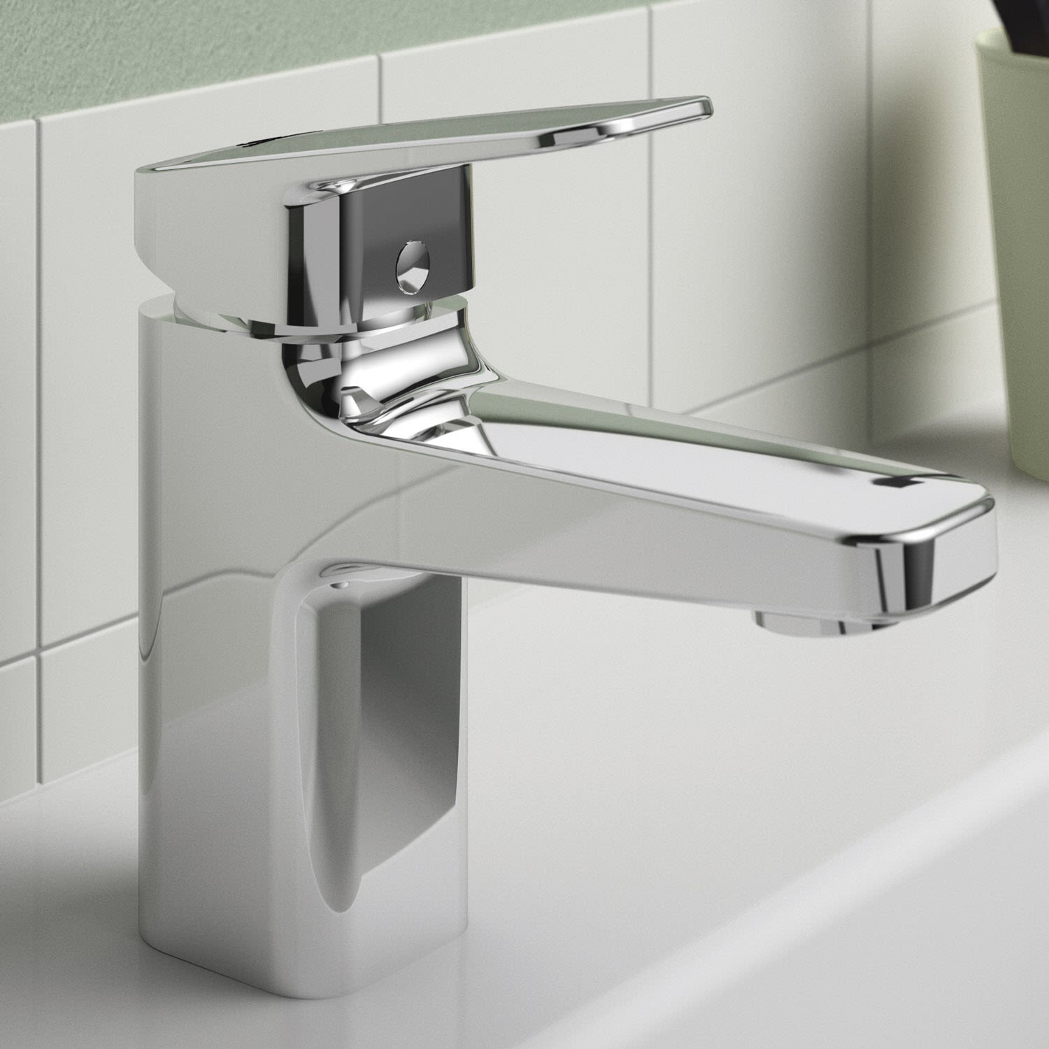 Ideal Standard Waschtischarmatur H75 ohne Ablaufgarnitur mit Kette