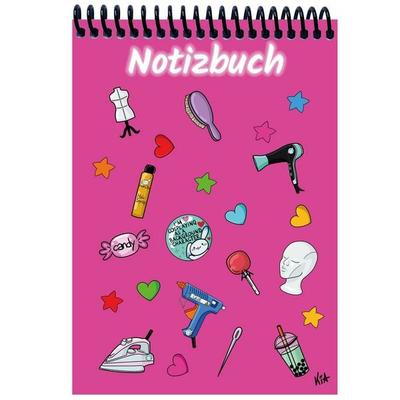 A 4 Notizblock Manga Items, pink, kariert