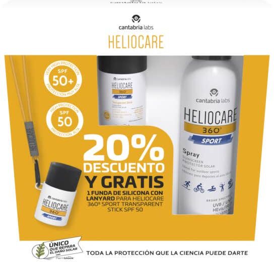 Heliocare 360º Sport Pack Spray SPF50 100ml + Stick SPF50 25g