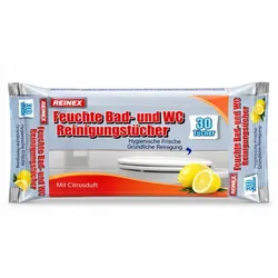 Feuchttücher Reinex Bad WC Reinigungstücher 30er Pack feuchte Tücher, gründliche Reinigung & hygienische Frische