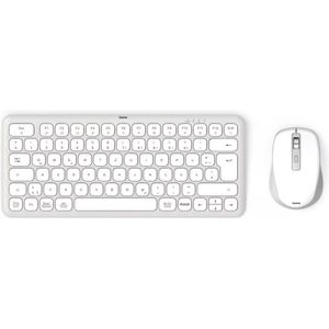 Hama Tastatur WKM-500, 173062, USB / Bluetooth, weiß