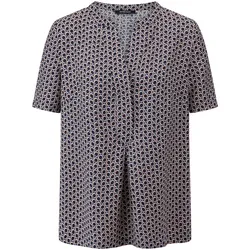 Bluse V-Öffnung Peter Hahn blau, 40