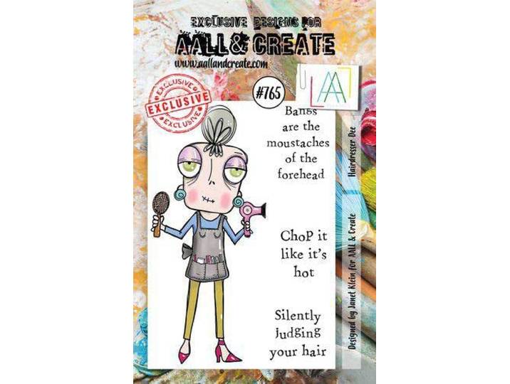 Aall & Create clearstamps A7 - Hairdresser dee