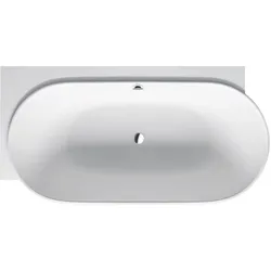 Duravit Luv Badewanne, Ecke links, 2 Rückenschrägen, nahtlose Acrylverkleidung, 1850x950mm, Weiß Matt, 700431000000000