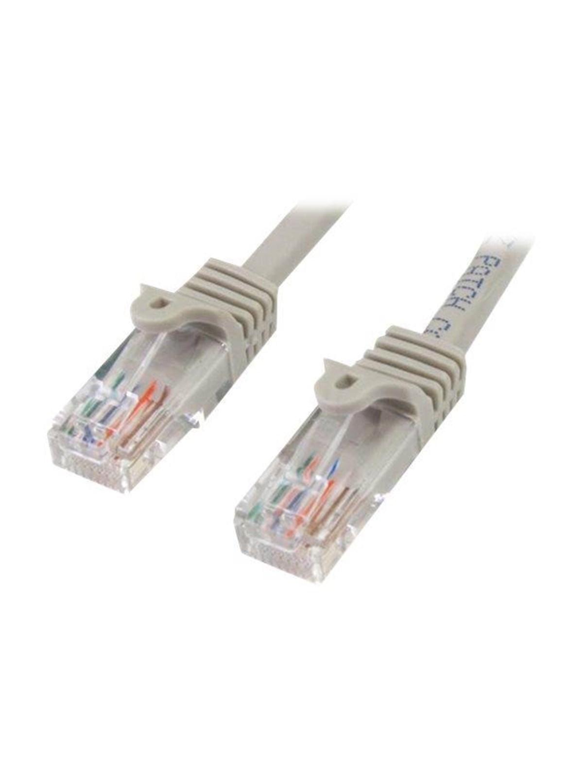 StarTech.com Snagless Cat 5e UTP Patch Cable - patch cable - 3 m - grey - Grau - 3m