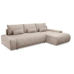 ECKSOFA Ivana 3 Sitzplätze Taupe