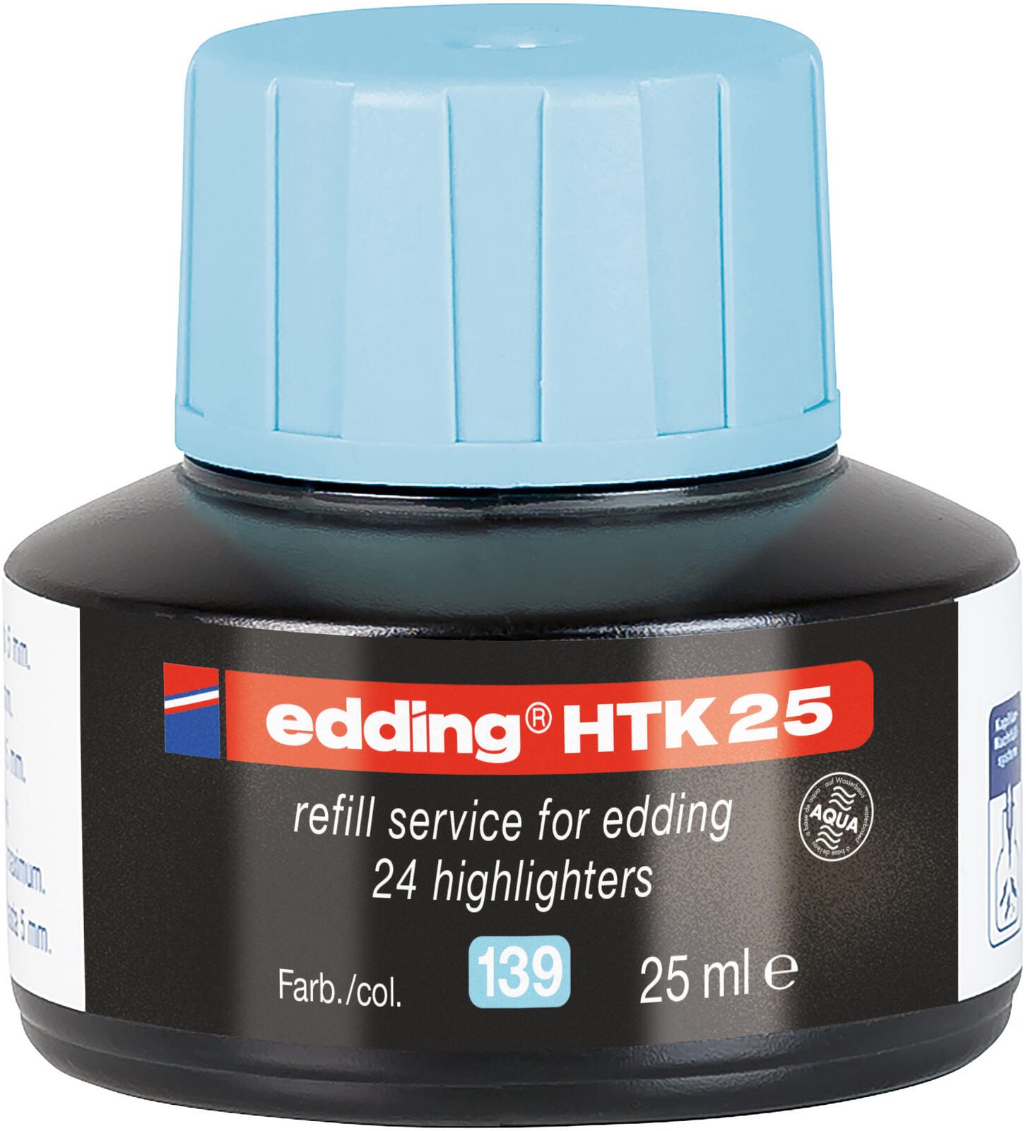 edding HTK 25 Nachfülltinte pastellblau 4-HTK25139