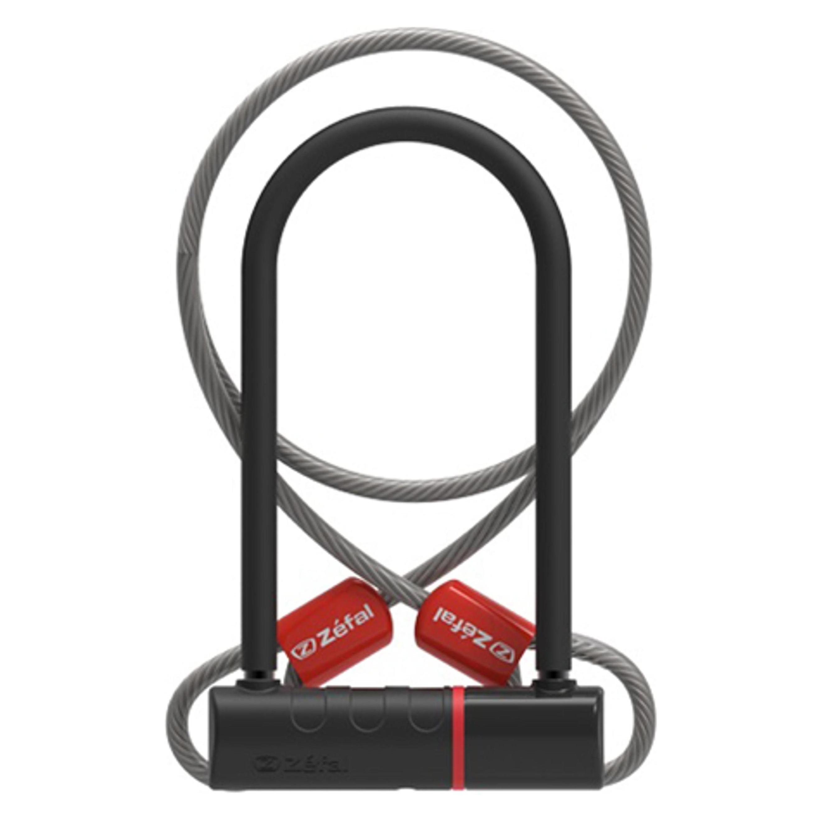 Zefal K-TRAZ U11+CABLE Fahrradschloss mit Seil (120 cm) (4922B)