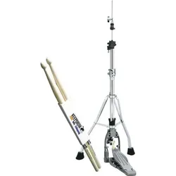 Tama HH915D Hi-Hat Speed Cobra mit Drumsticks, Schlagzeug Zubehör, Weiss