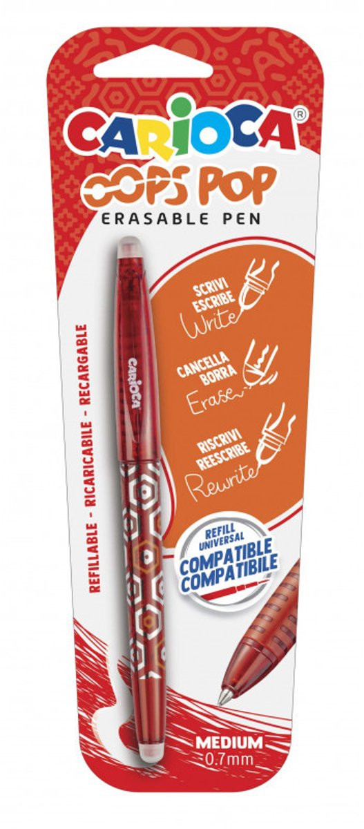 Carioca 41044/03 Afgetopte gelpen Rood