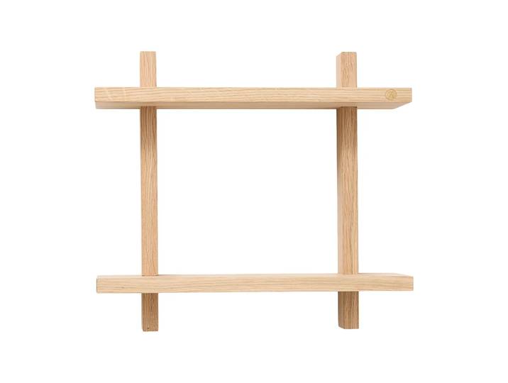 Andersen Furniture Étagère murale Treat double Oak, 34x12x34 cm