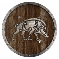 holzspielerei Rundschild Wildsau 280919