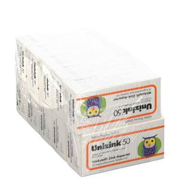 Unizink 50 magensaftresistente Tabletten 10x50 St magensaftresistent