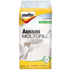 Molto Molto Spachtelmasse 5087708,  fill Aussen, weiß, für Fassaden, Außenbereich, 5kg