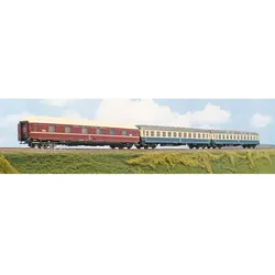 A.C.M.E. AC55245 H0 3-teilges Set "Attika Express" aus Schlafwagen und zwei Liegewagen Typ Bcm 243 Set A, DB / OSE, Ep. V