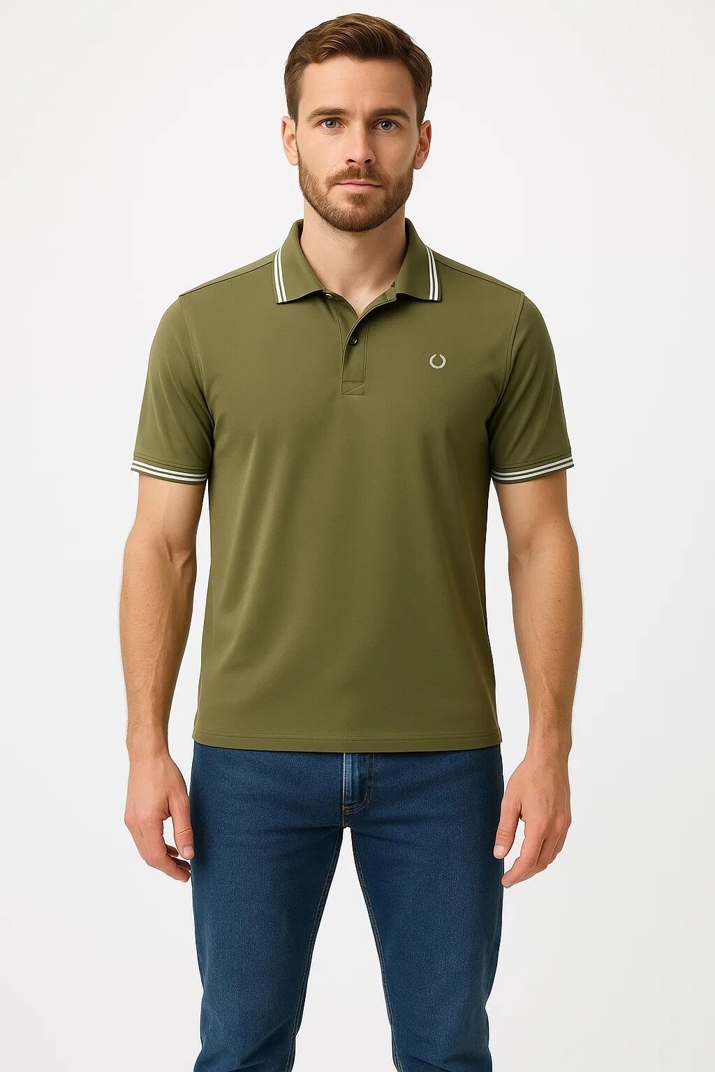 Poloshirt LPO "Funktionspolo Aben 3", Herren, Gr. 4XL, grün (schwarzgrün), Jersey, 100% Polyester, regular fit hüftbedeckend, Shirts Poloshirt, Schnelltrocknendes Material schwarzgrün 4XL