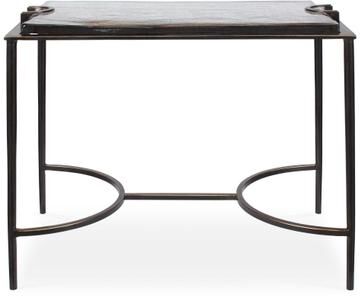 "Uttermost Eisen Textured Glass Accent Table - 16.25"" D x 26.5"" W x 20.25"" H"