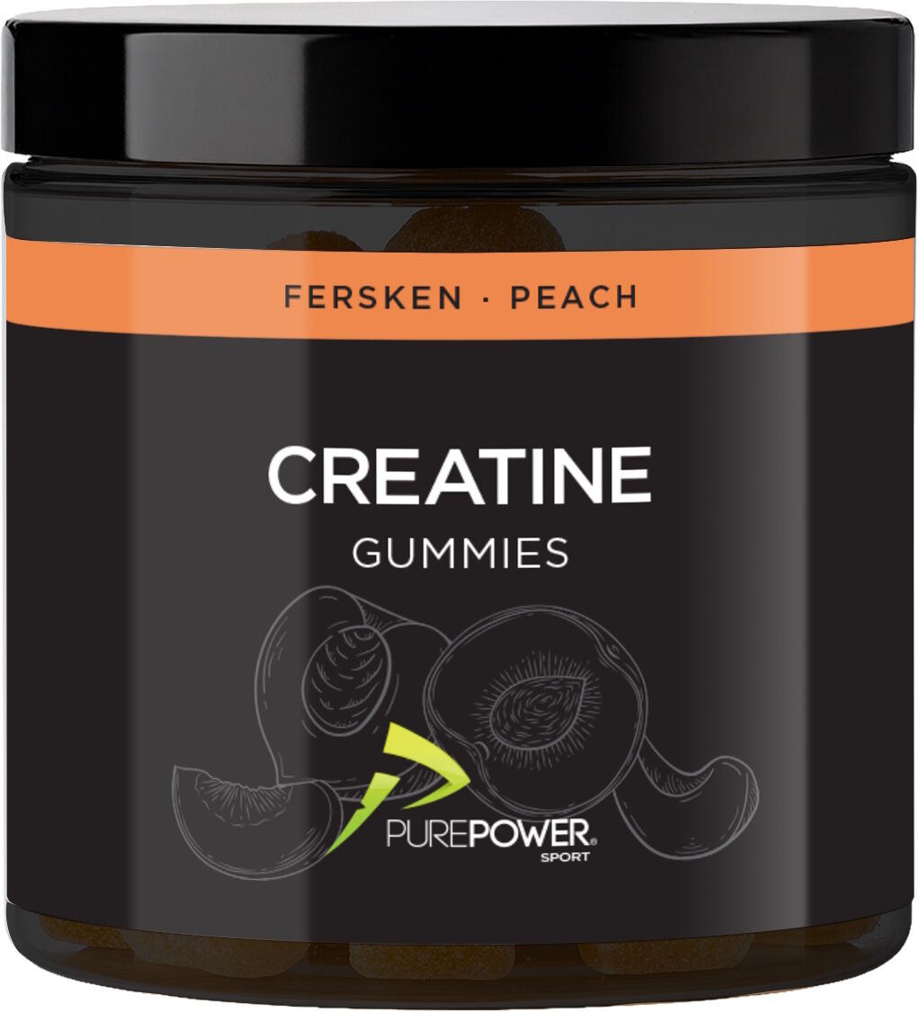PurePower Creatine Gummies Peach 60 stk Kosttilskud 60 stk