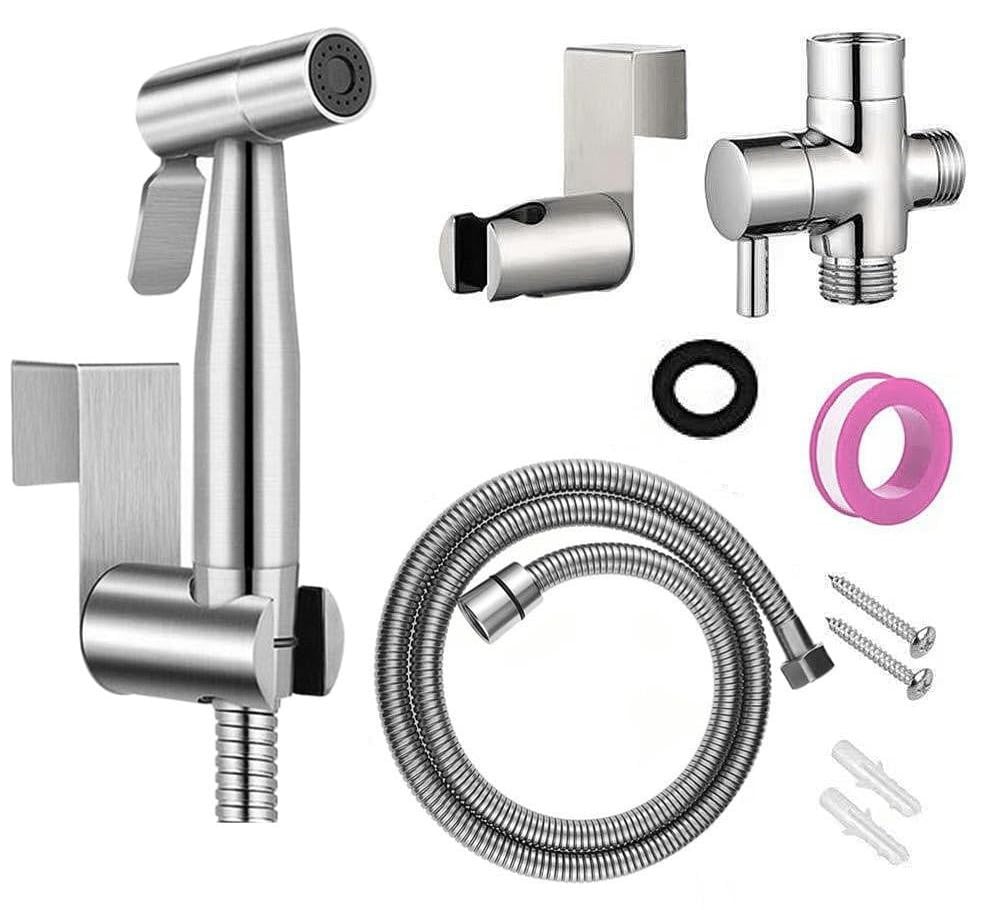 Selius Handheld Toilet Bidet Sprayer Kit RVS Toilet Water Spray Bidet Opzetstuk