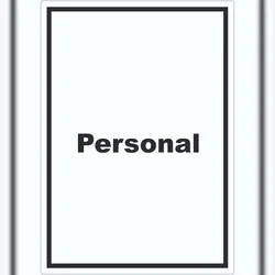 HB-Druck Personal Aufkleber mit Text hochkant A3 (297x420mm)