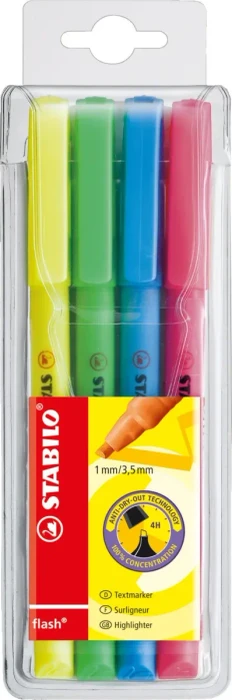 STABILO Textmarker farbsortiert, 4 St.