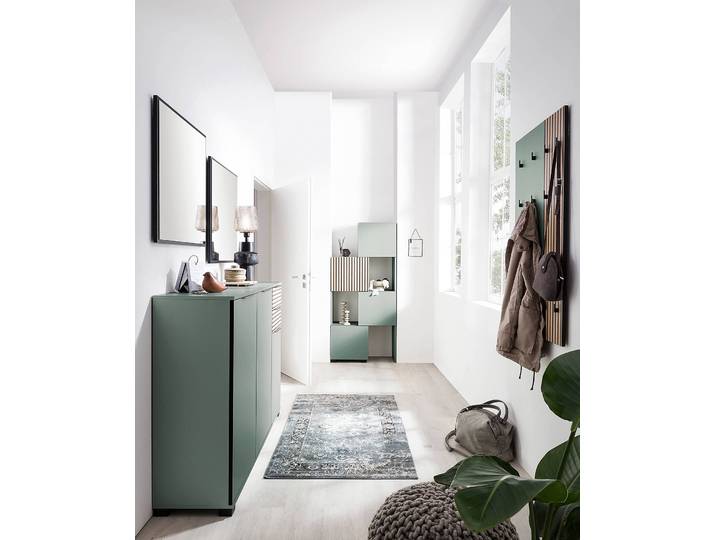 Porte-manteau mural Alexa 74 cm 74 x 109 x 2cm Vert/Gris menthe