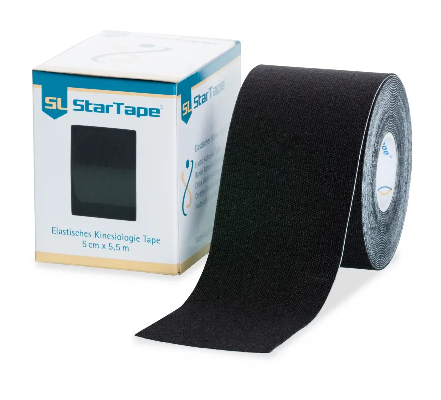 SL Akupunktur GmbH SL StarTape® Kinesiologie Tape 5 cm × 5,5 m, Schwarz 1545652