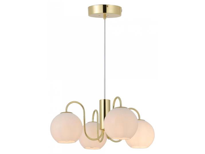 Lustre suspendu soufflé à la main NORDLUX Franca\, Variante : Ø 130 x 195 mm\, 4 x 40 W\, métal\, verre