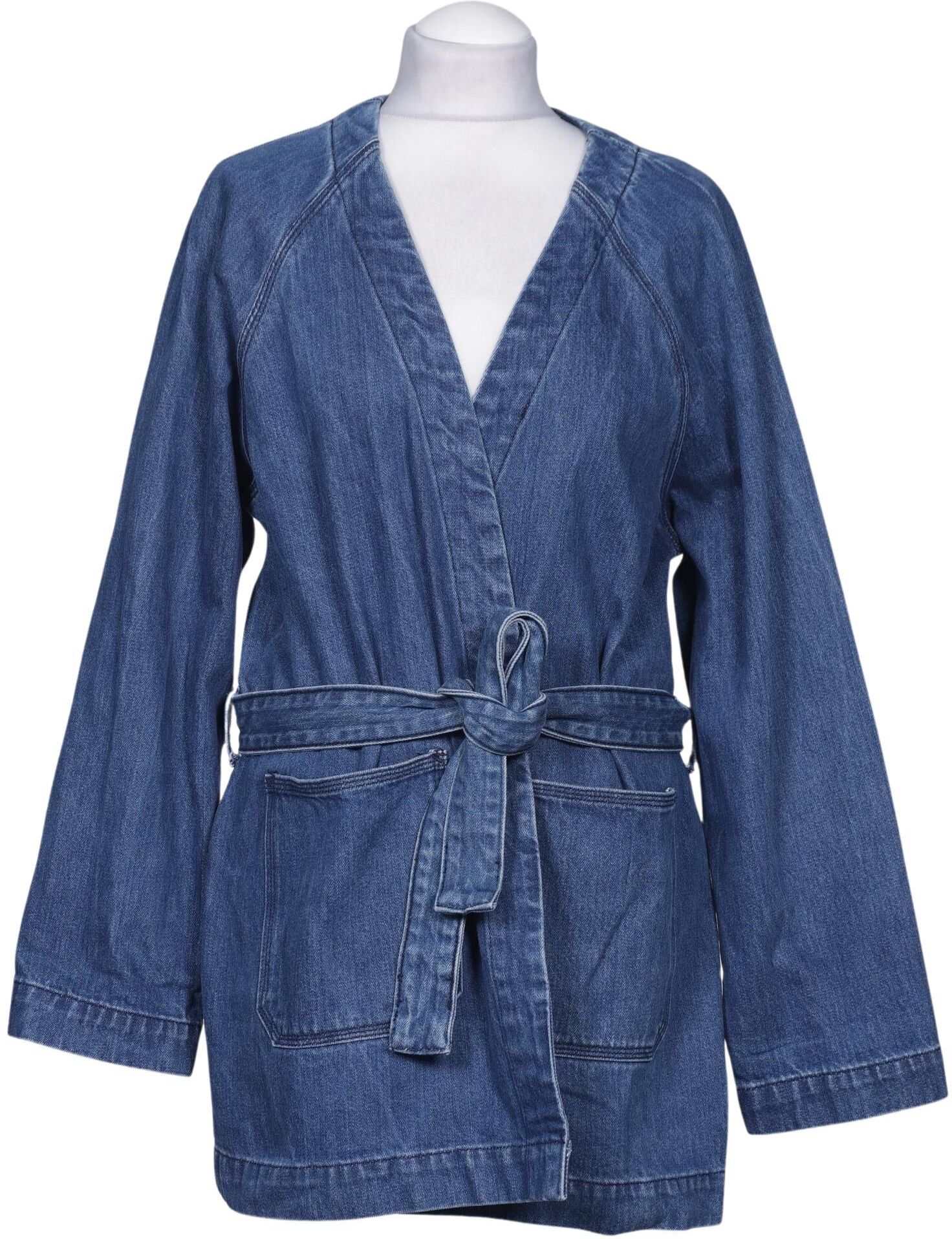 Weekday Damen Jacke, Blau, Gr. M, Baumwolle - Second Hand