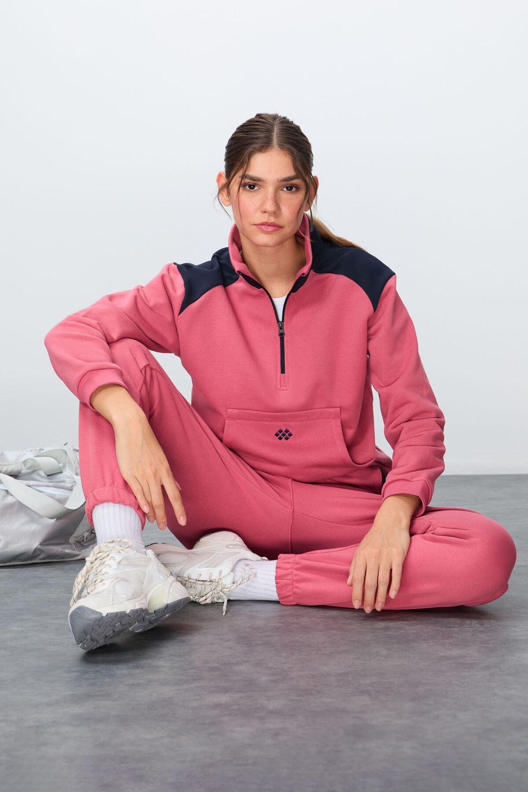 Farbenfrohes Fleece-Trainingsanzug-Set