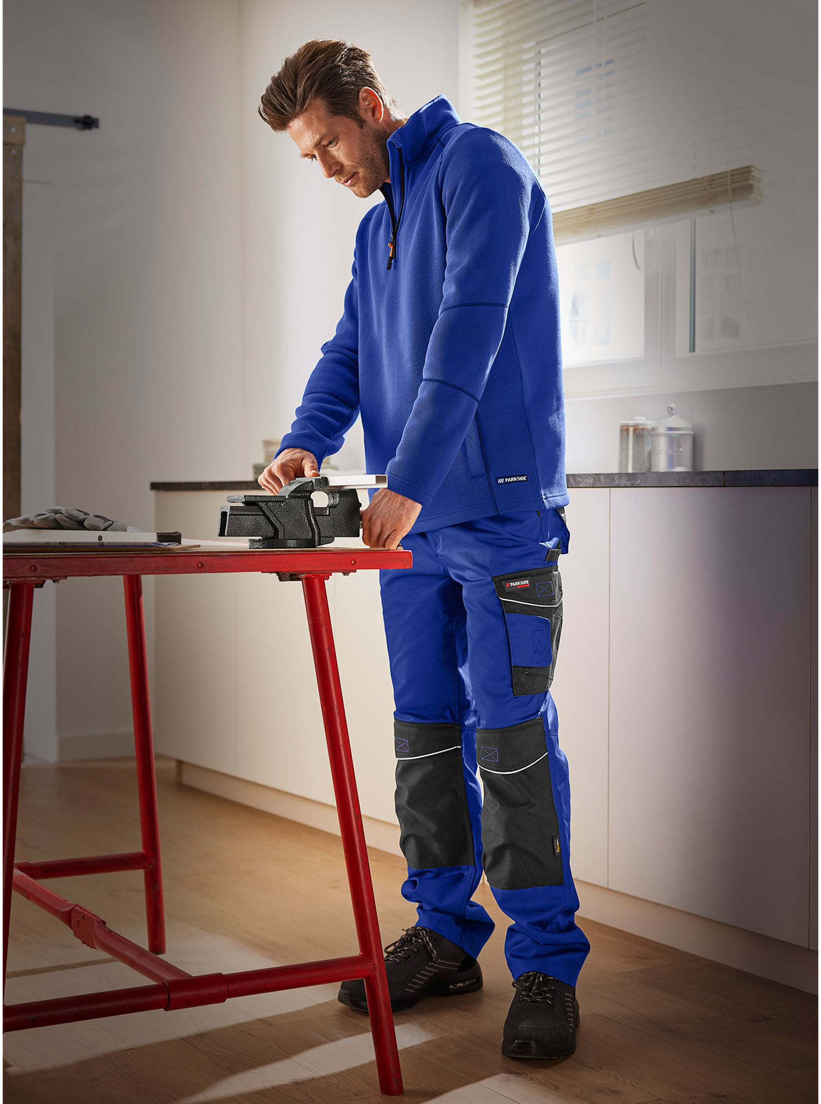 PARKSIDE PERFORMANCE® Herren Arbeitsbundhose mit CORDURA® Knieverstärkung
