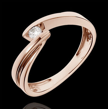 Edenly SolitÃ¤rring Nixe in RosÃ©gold