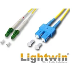 2x Lightwin LWL Duplex Patchkabel (1 m), Netzwerkkabel