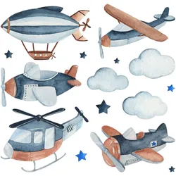 WANDAUFKLEBER 80x114cm - Lufttransport