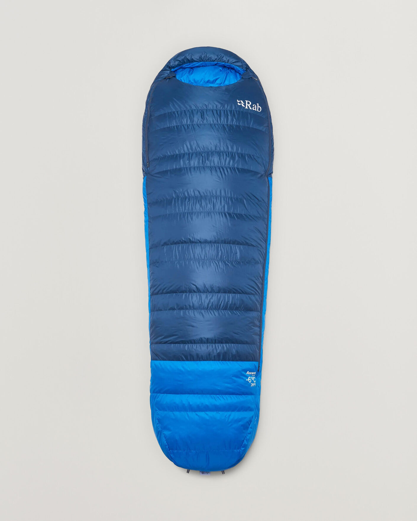 Rab Ascent -6 Sleeping Bag Regular Tempest Blue/Maya Blue men One size Blå