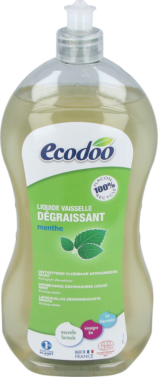 Ecodoo lavavajillas desengrasante menta 1l.