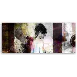 WANDBILD frau pastell glamour