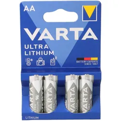 VARTA Ultra Lithium AA Mignon 6106 FR14505 1,5V 3000mAh - 4er