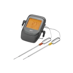 GEFU Grill- und Bratenthermometer CONTROL 6 Kanal  inklusive 2 Sonden
