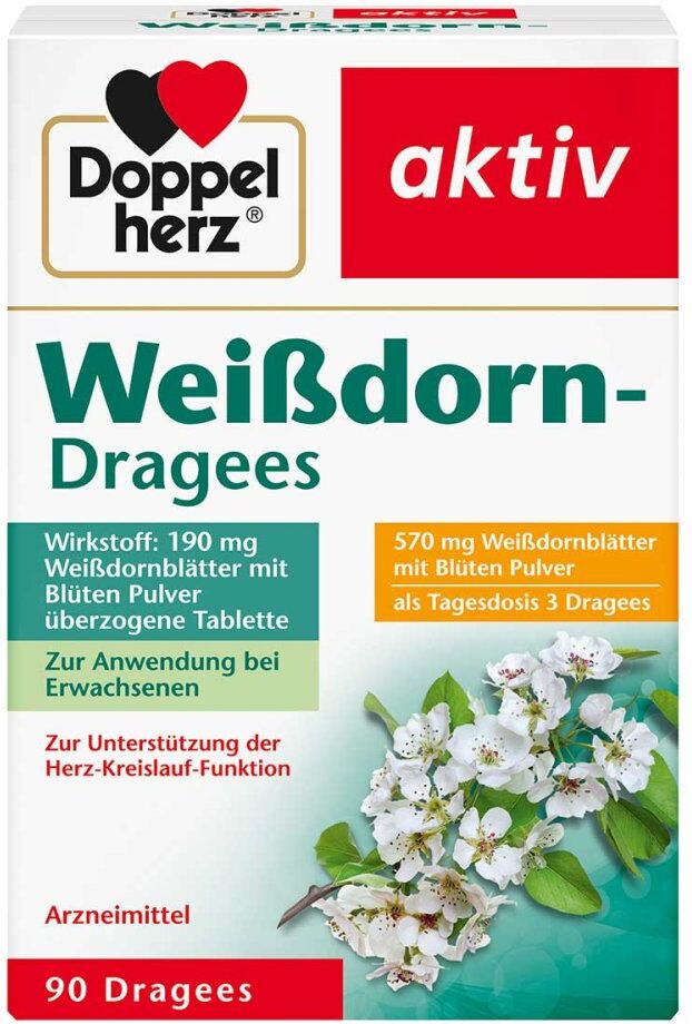 Doppelherz aktiv Weißdorn Dragees 90stk