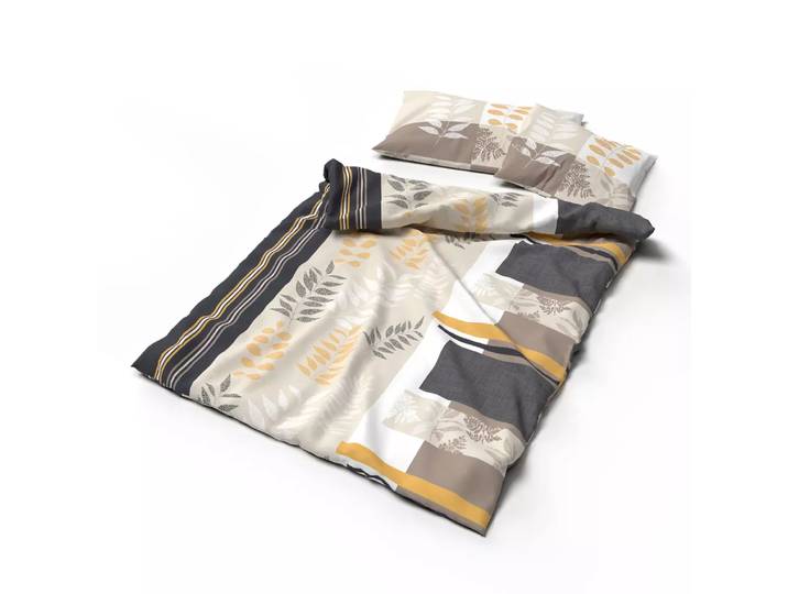 Lotus Bettwaren - Lotus Bettwäsche Satin Bela, Bela Satin Bettwäsche, 160 x 240 cm, Multicolor