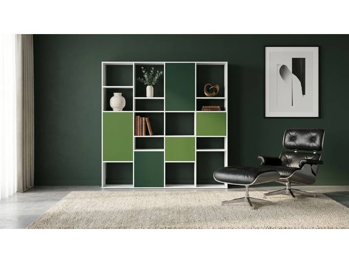 Systèmes d'étagères individuelles MDF mélaminé MDF Blanc mat