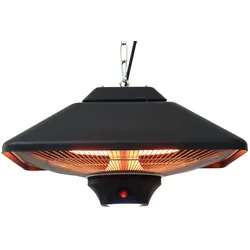 Outsunny - Terrassenstrahler - 43x43x25cm - schwarz