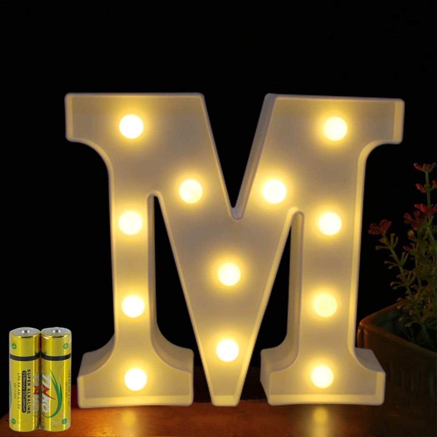 LED Alphabet Nachtlamp voor Kinderkamers en Feestdecoratie - Verlichte Letters van Kunststof
