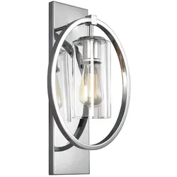 Elstead Lighting, Gartenbeleuchtung, Marlena Wandleuchte E27 Poliertes Chrom (E27, IP20, IP55)