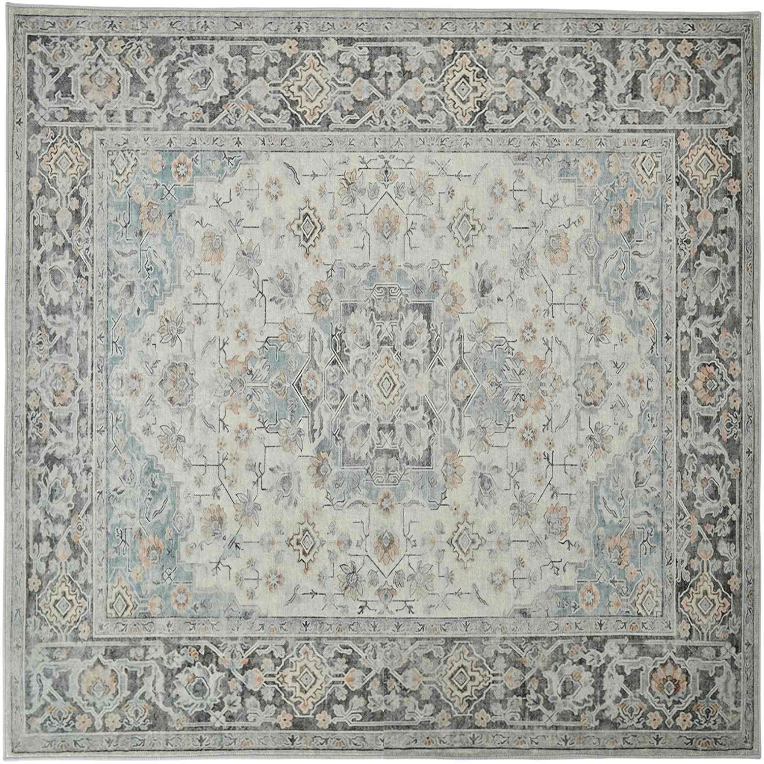 vidaXL Tapis ORIZ Crème 240 x 240 cm 100 % polyester