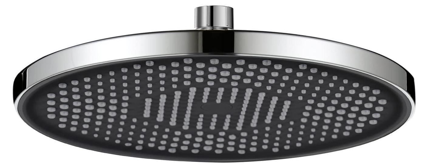 Yuanny Universele Waterbesparende Douchekop met Anti-kalk Spuitmonden, Chroom, Ø 26 cm