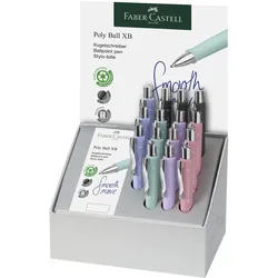 Faber-Castell, Schreibstifte, Druckkugelschreiber POLY BALL XB, Display (15x)